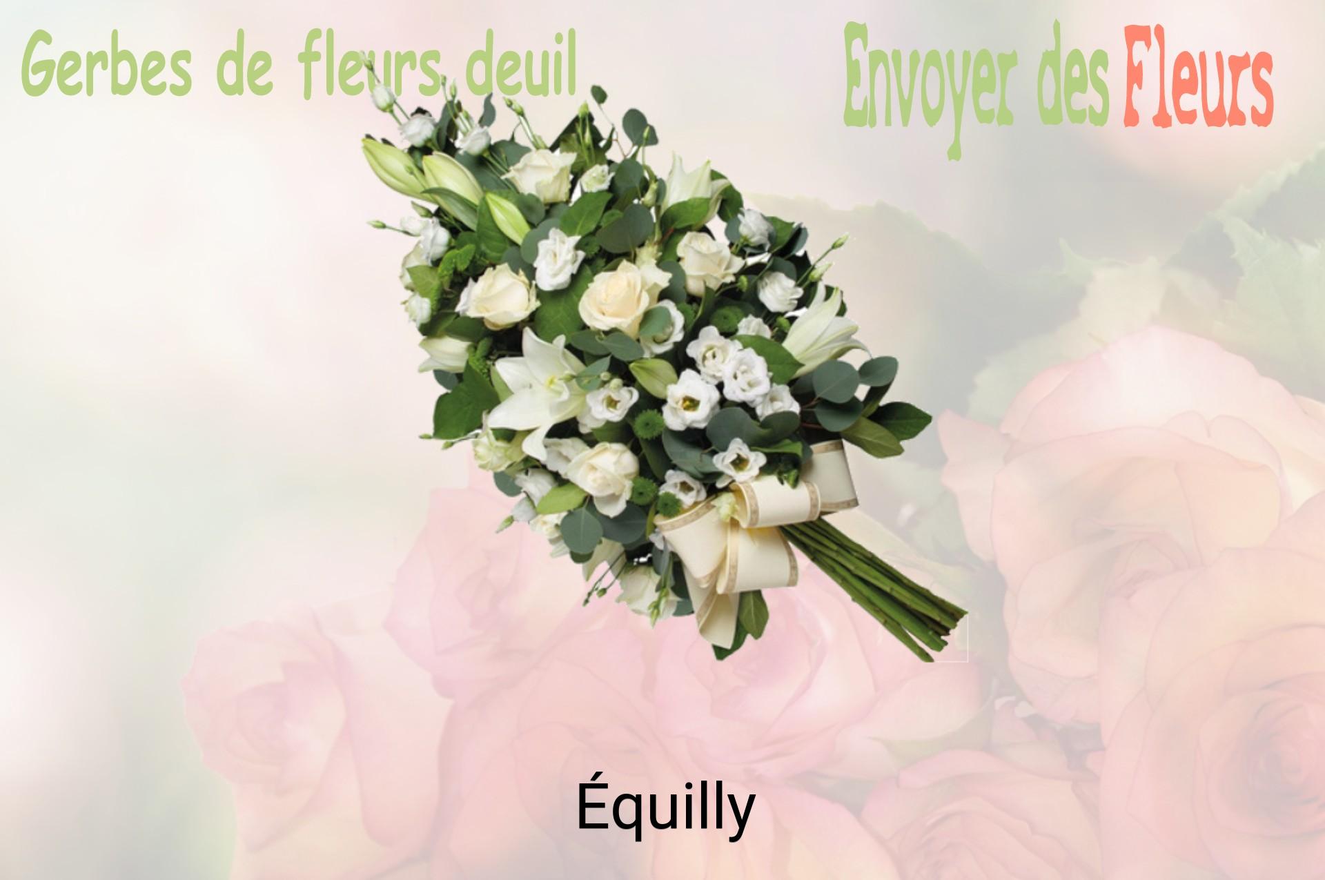 Gerbe de fleurs de deuil livrée à Équilly